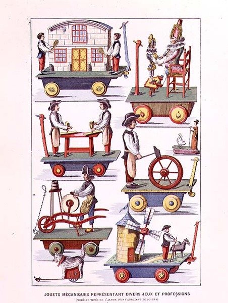 Catalogo di giocattoli meccanici da Histoire des Jouets di Henri d