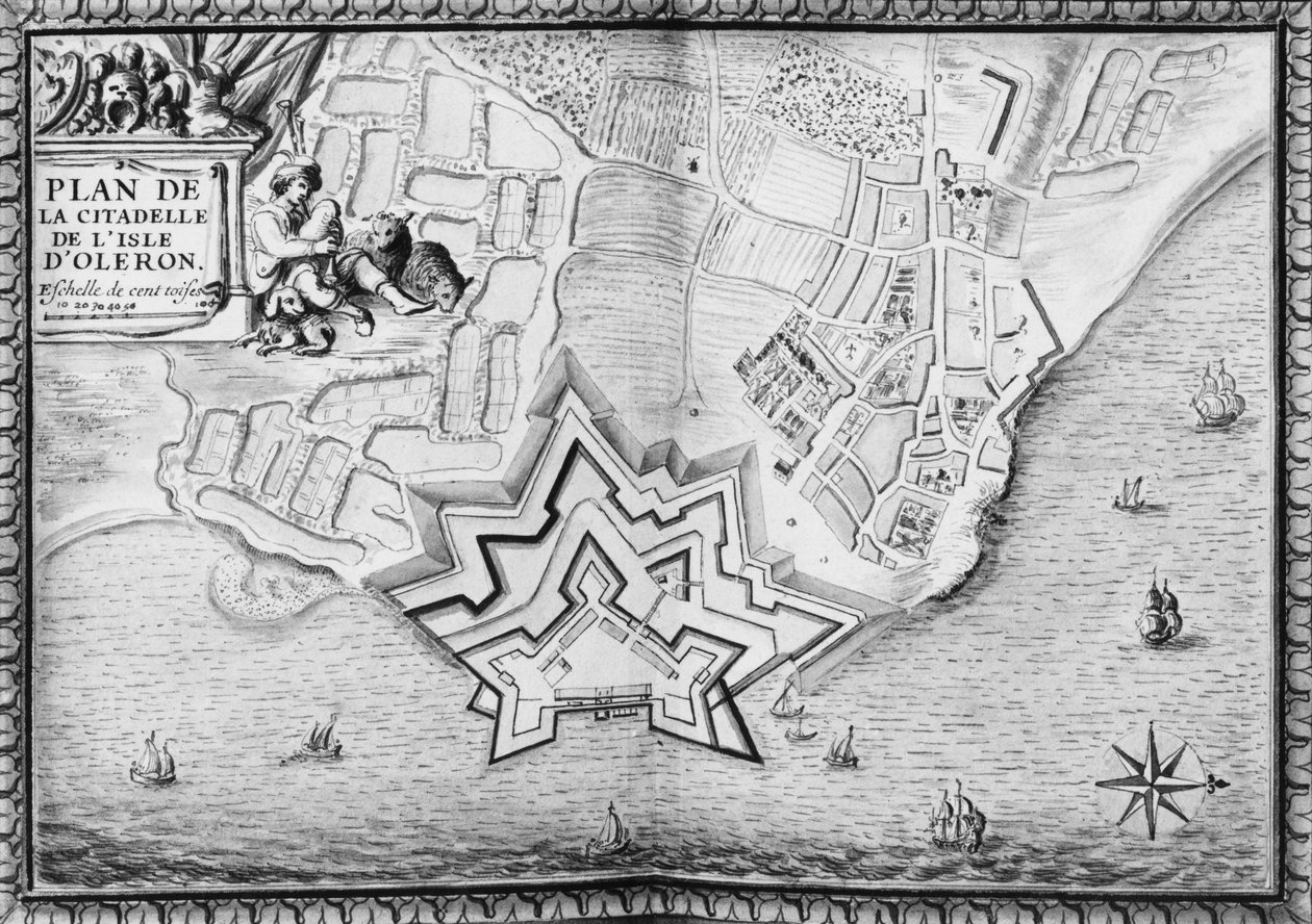 Ms 4418 T II carte 16, Piano della cittadella di l