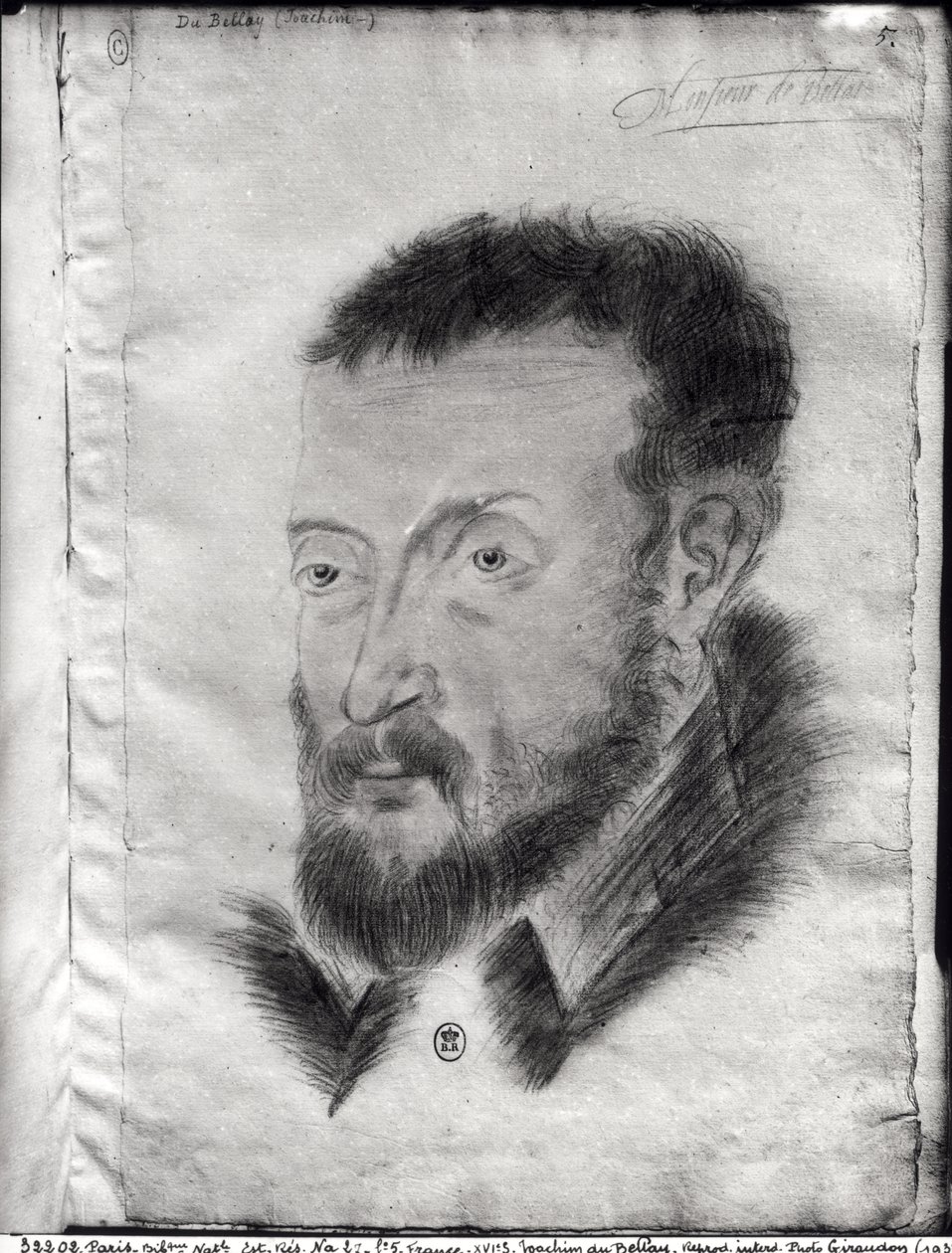 NA fol.5 Joachim du Bellay (1522-60) da French School