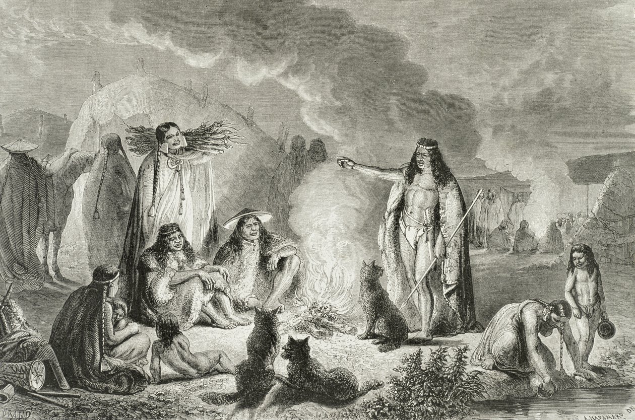 Indigeni patagoni negli anni 1850, da 