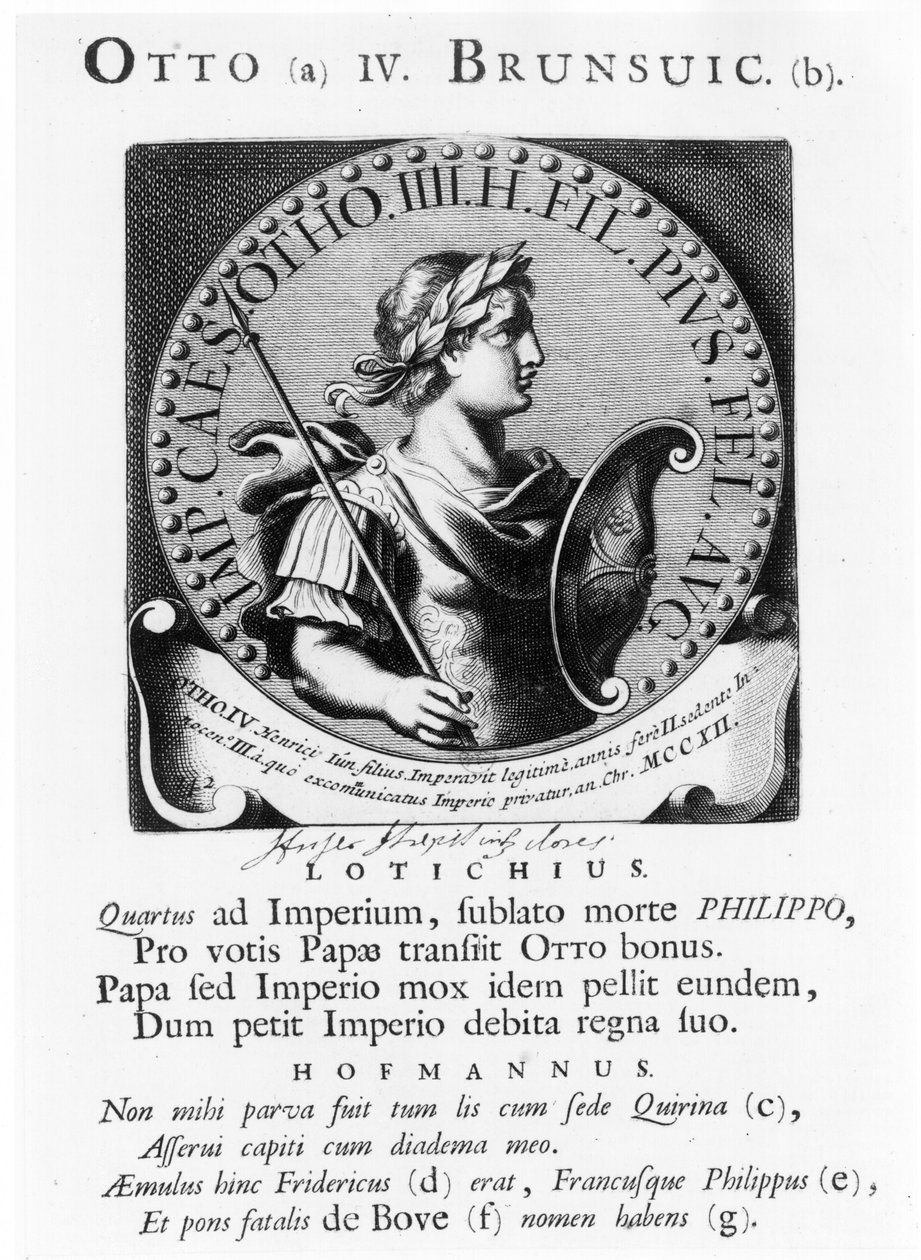 Ottone IV (c.1175-1218) di Brunswick da French School