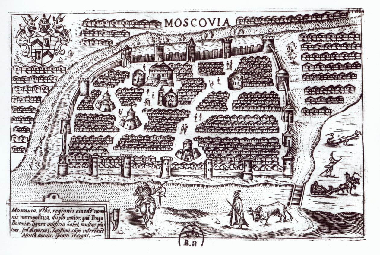 Piano di Mosca, 1628 da French School