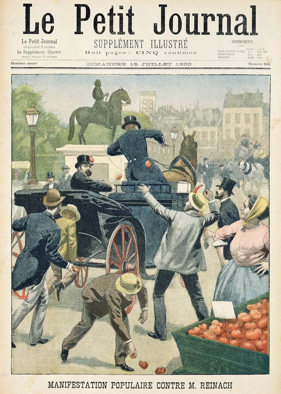 Protesta popolare contro Joseph Reinach (1856-1921) da 