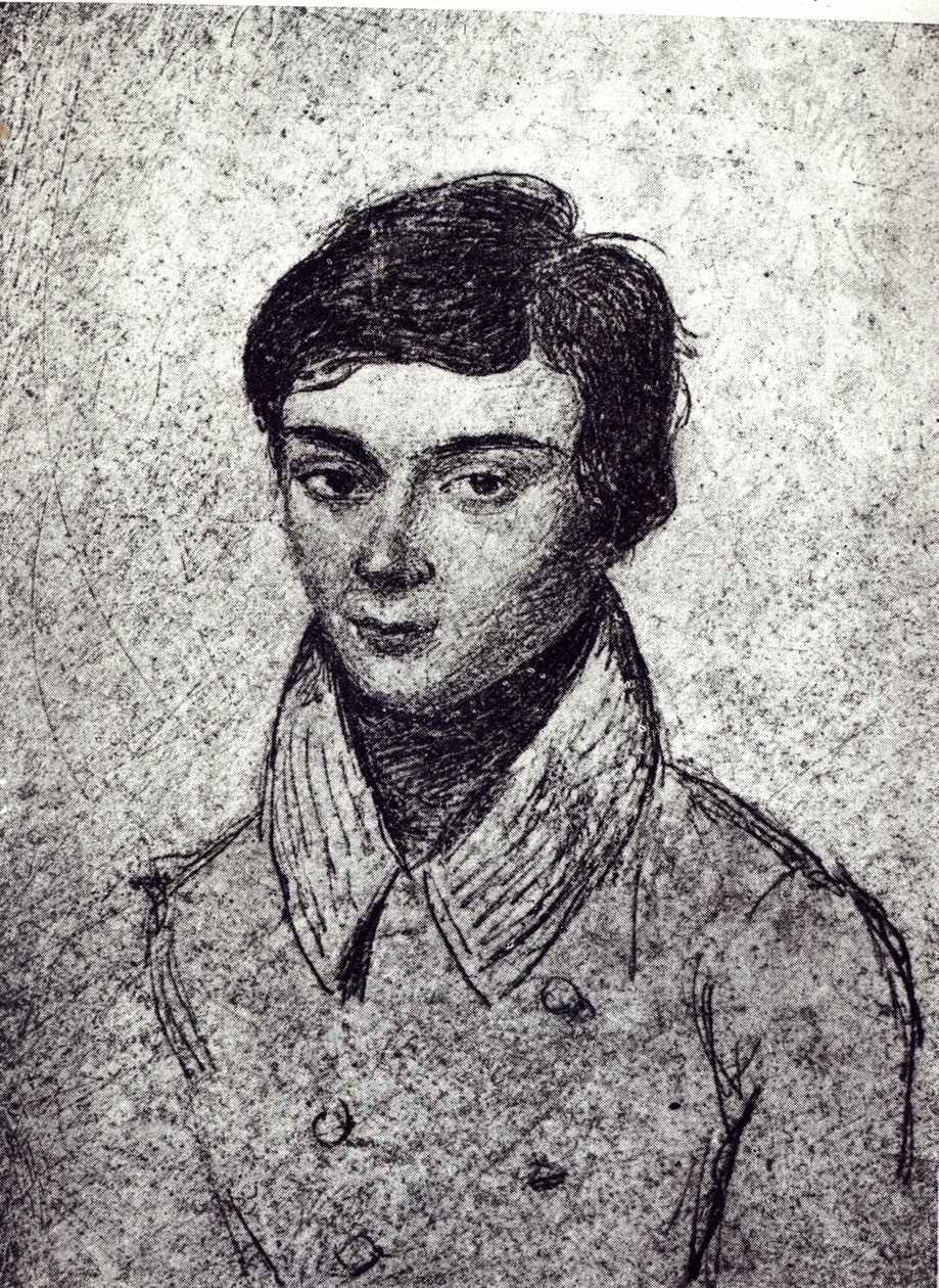 Ritratto di Évariste Galois (1811-32) (eliografia) da French School