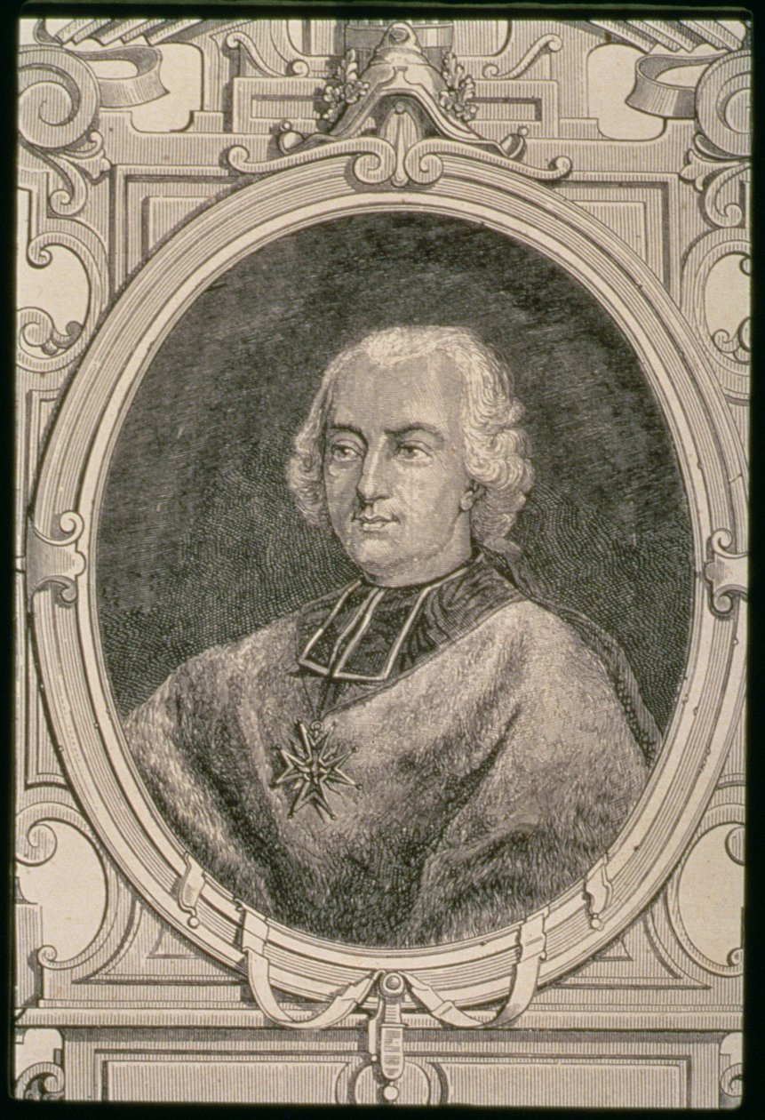 Ritratto di Louis Rene Edouard, Principe di Rohan-Guemenee (1734-1803) da French School