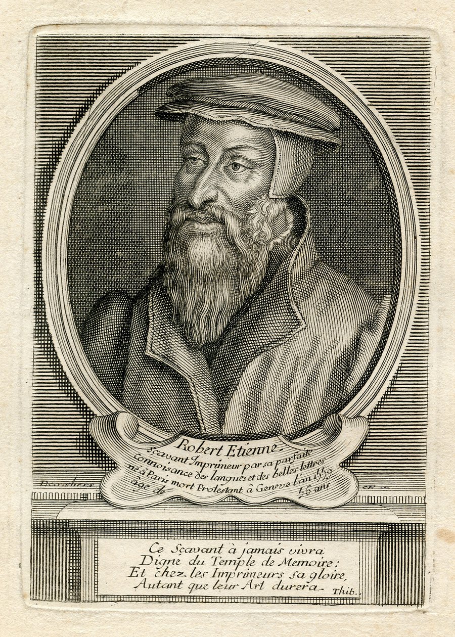 Ritratto di Robert Estienne, 1559 da French School