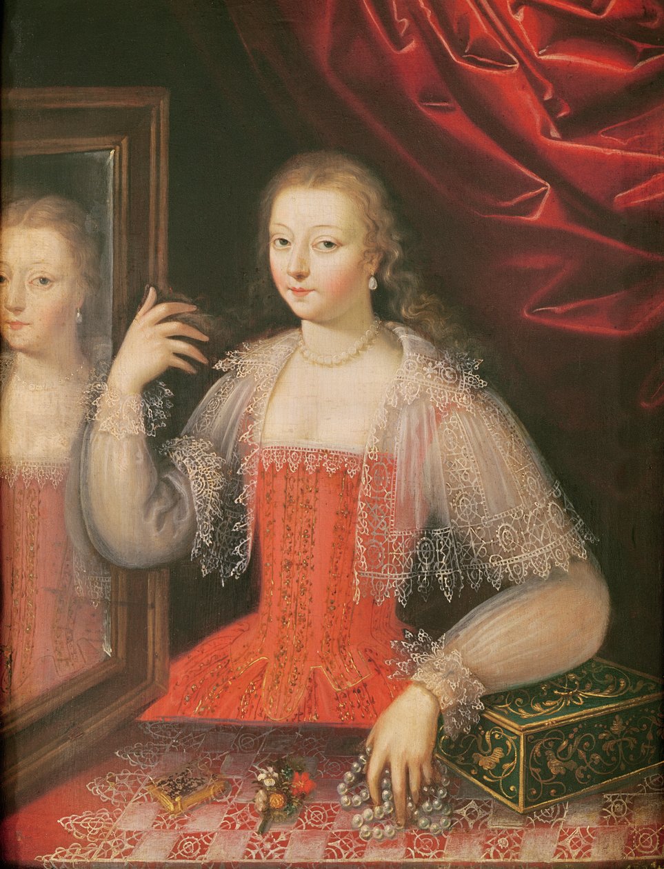 Ritratto di una donna da French School