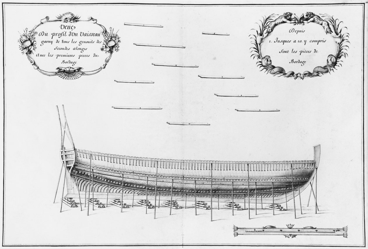 Profilo di una nave, illustrazione dall