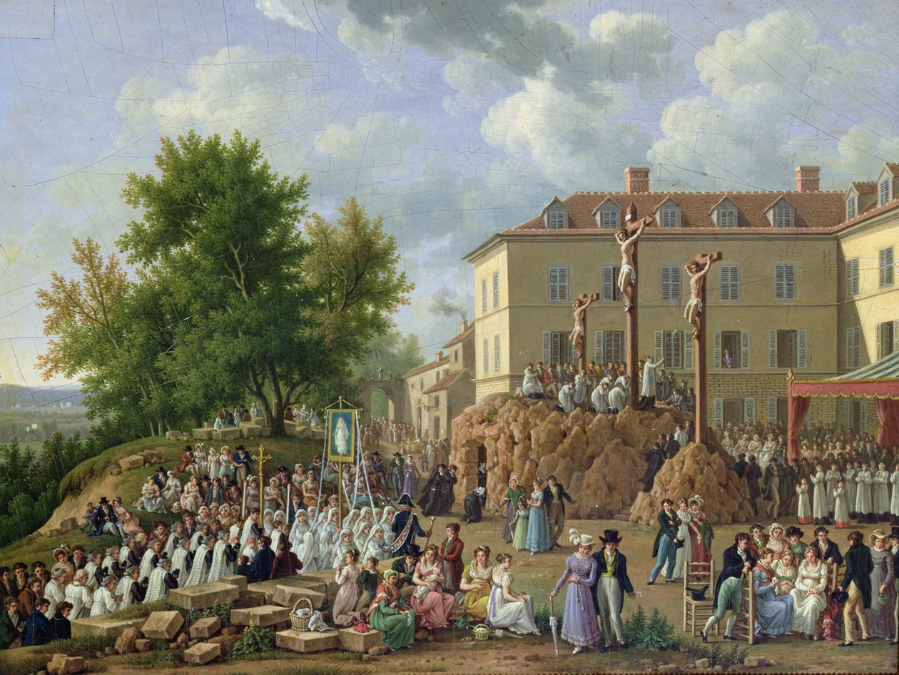 Processione religiosa a Mont Valerien, 1819 da French School