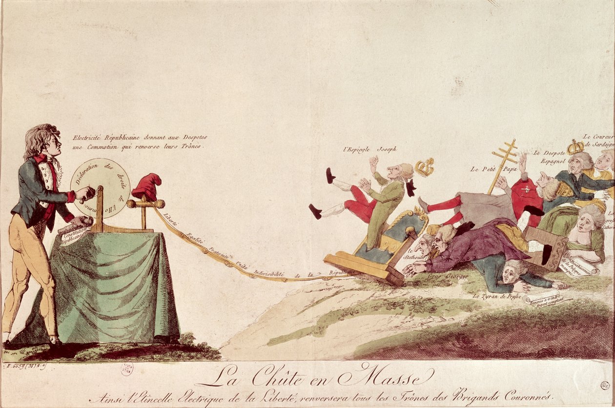 Cartone rivoluzionario che raffigura 