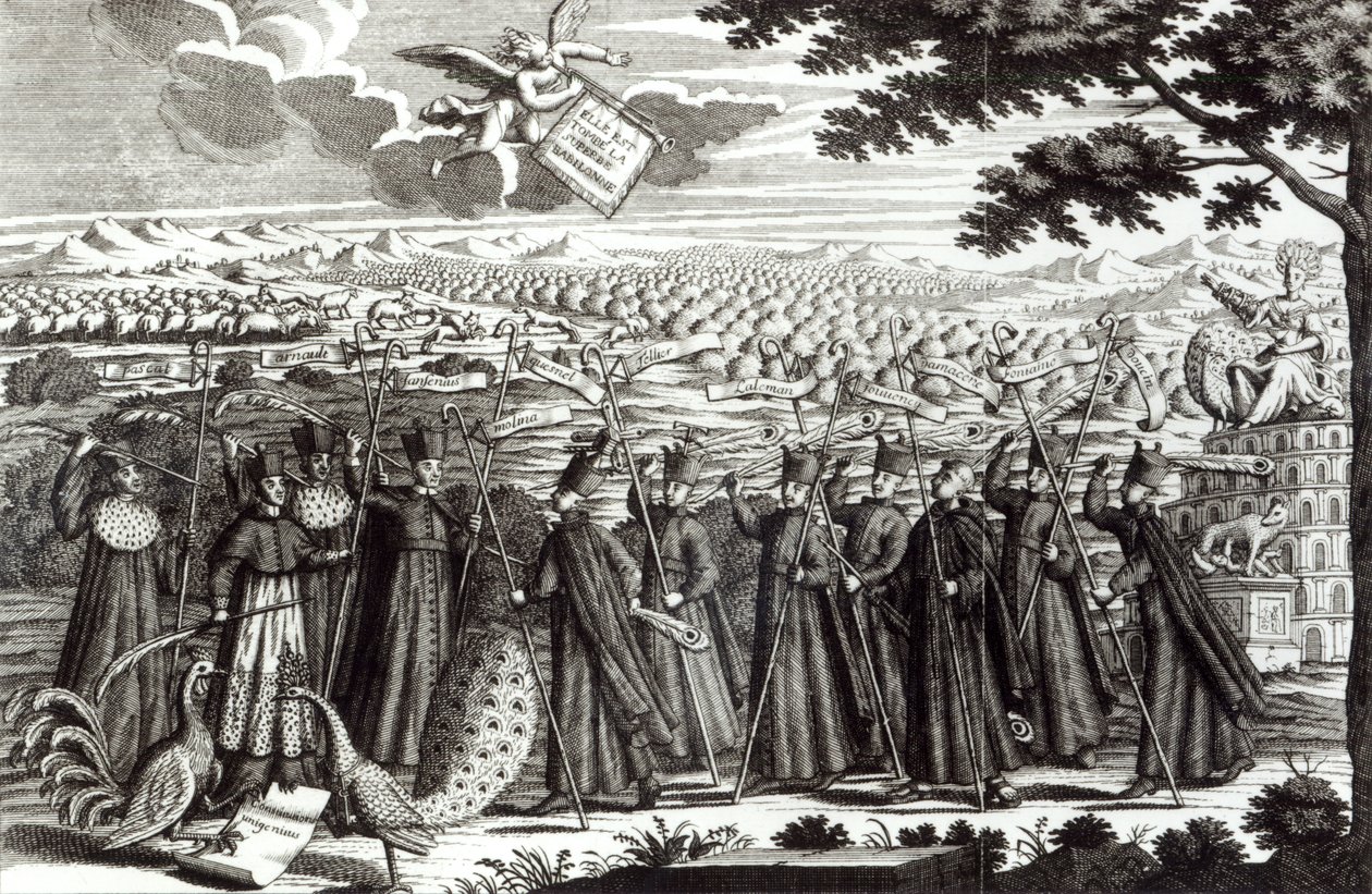 Incisione satirica che raffigura la Bolla 