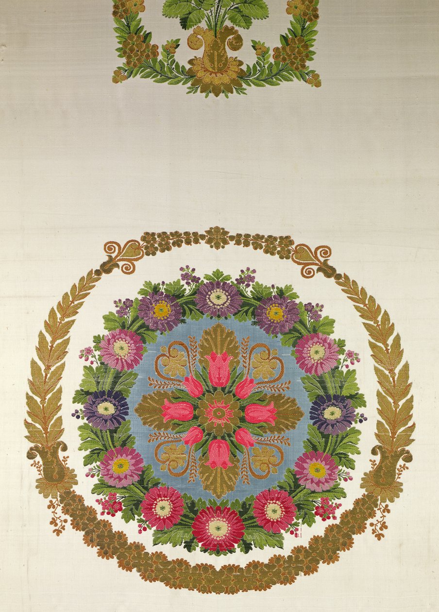 Copertura del sedile di Bissardon, Cousin e Bony, Lione, 1811 da French School