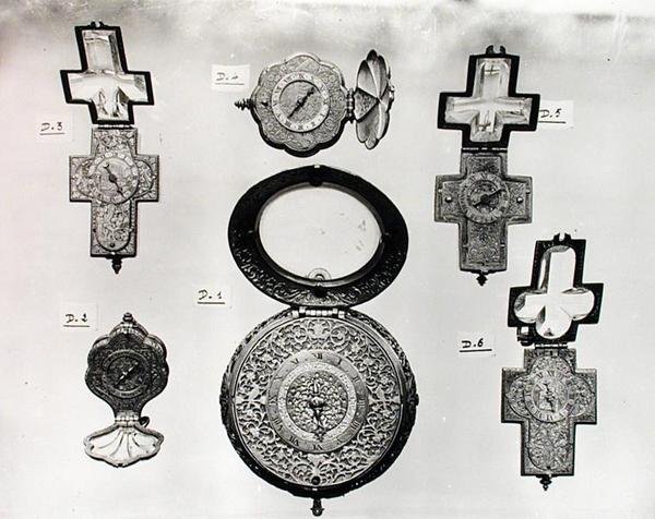 Sei orologi aperti (metallo) da French School