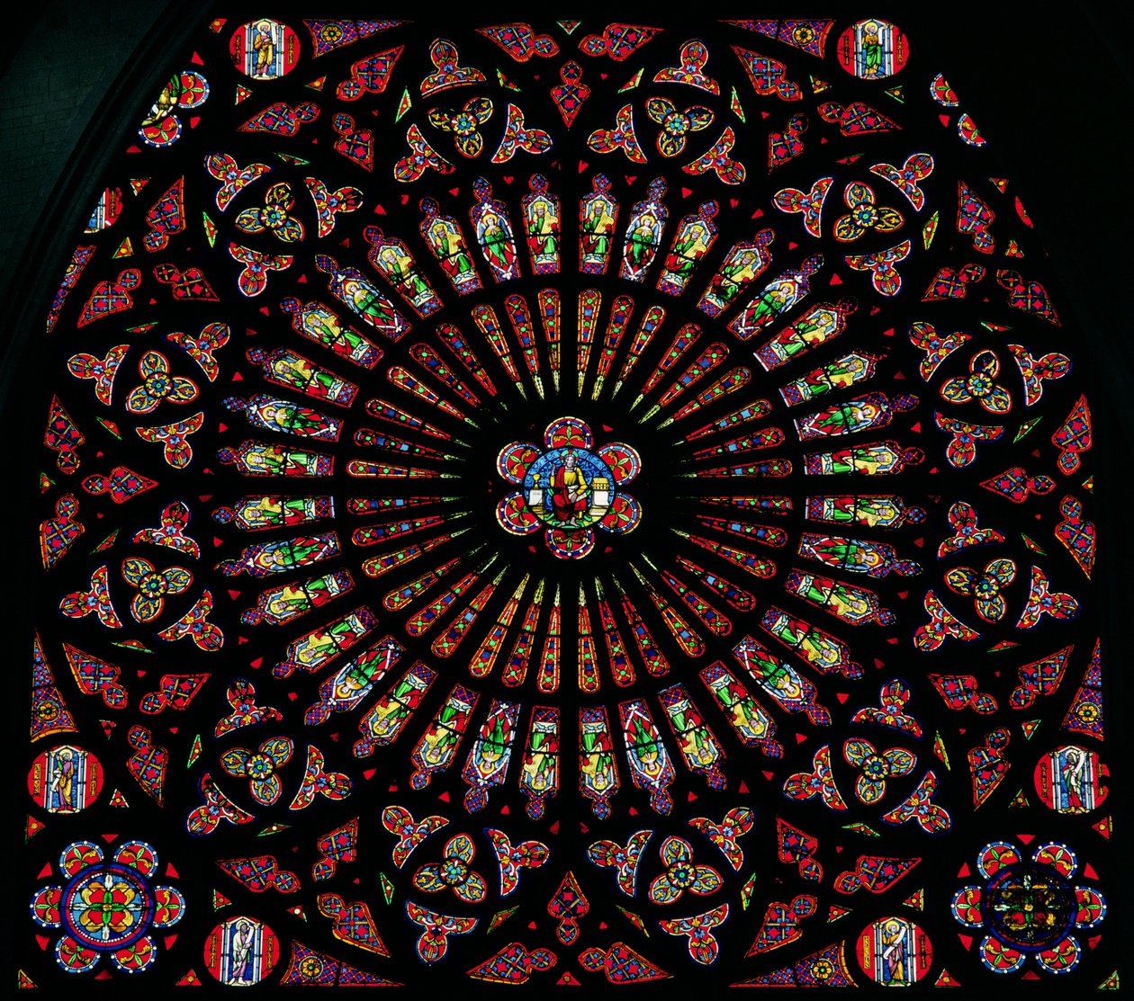 Rosone sud, XIII secolo da French School
