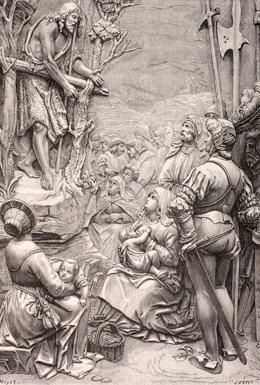 San Giovanni Battista predica nel deserto, da un