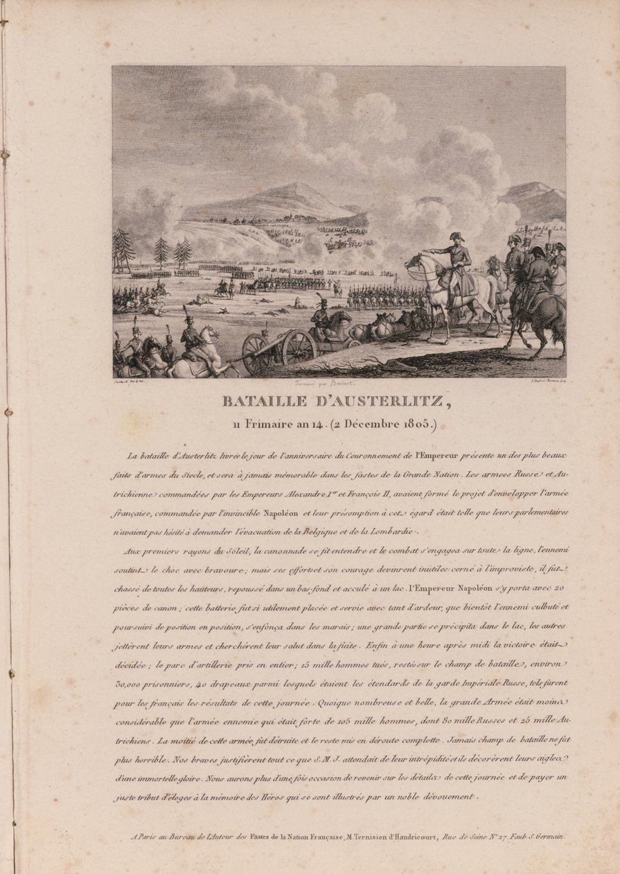 La battaglia di Austerlitz, 2 dicembre 1805 da French School