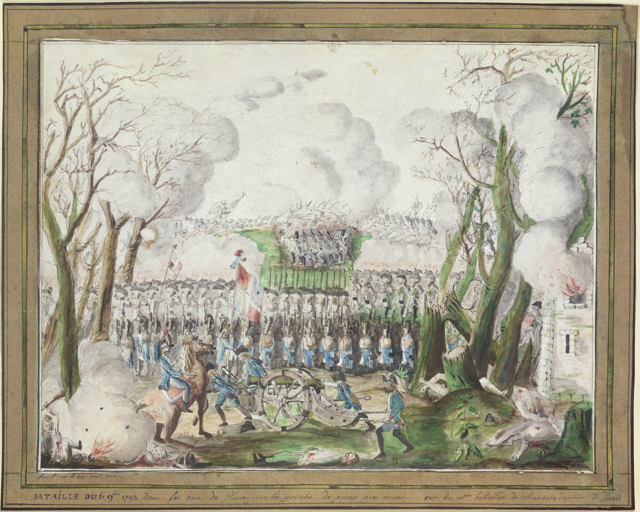 La battaglia di Jemmapes, 6 novembre 1792 da French School