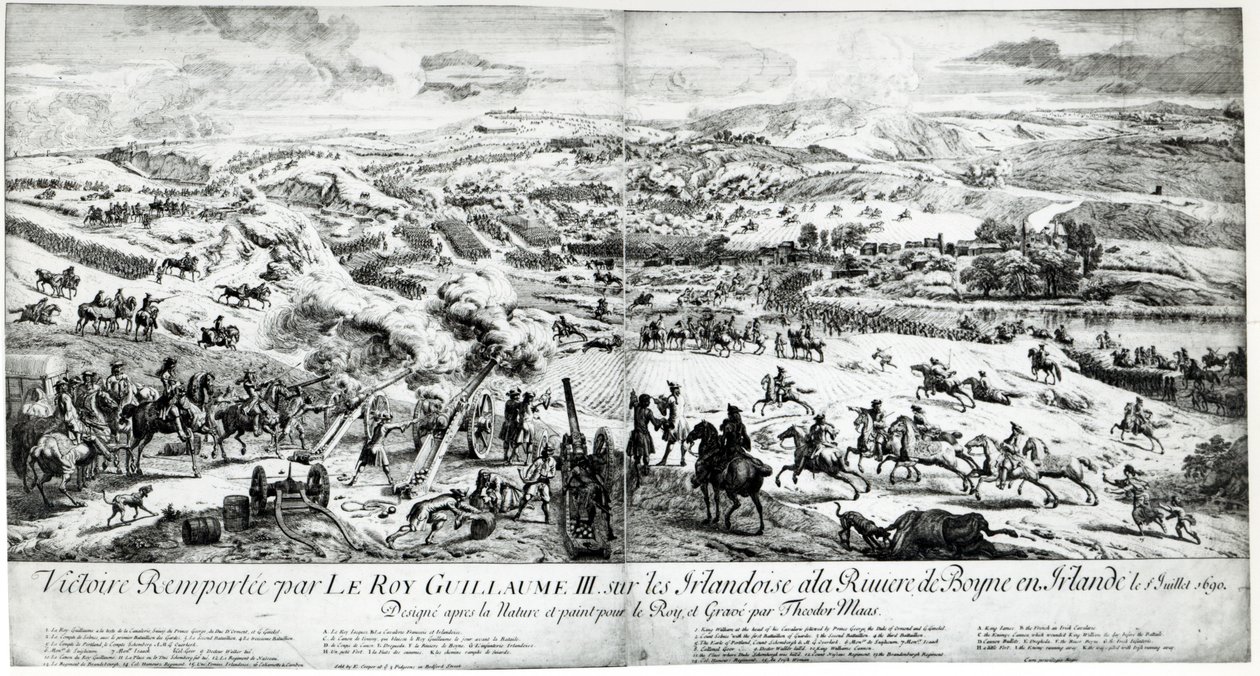 La Battaglia del Boyne, c.1690 da French School