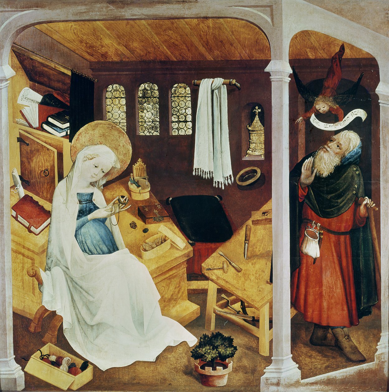 Il dubbio di San Giuseppe, c.1410-20 da French School
