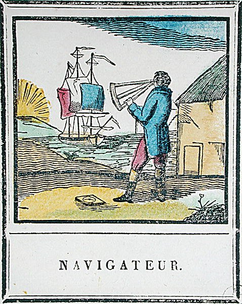 Il navigatore, tavola 528 da Les Petits Metiers da French School