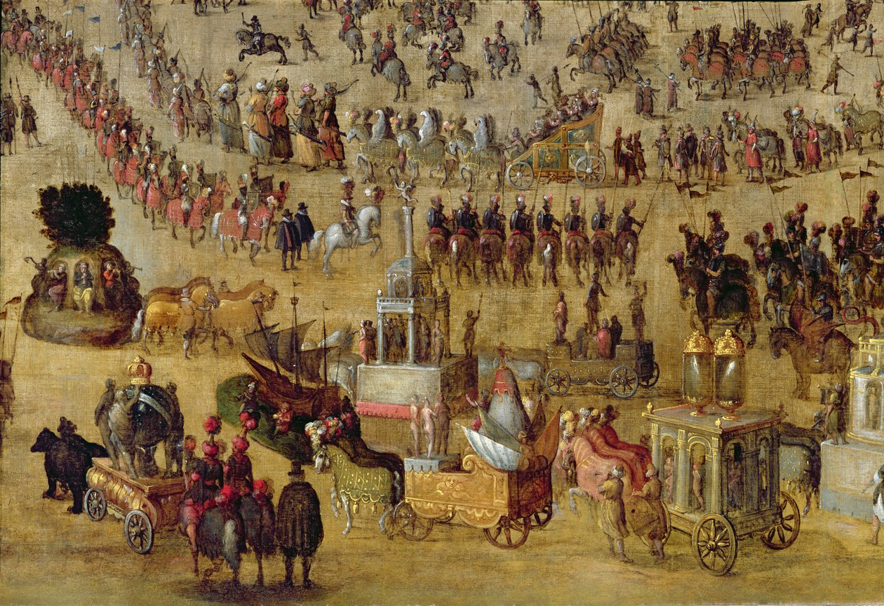 Place Royale e il Carrousel nel 1612 (dettaglio) da French School