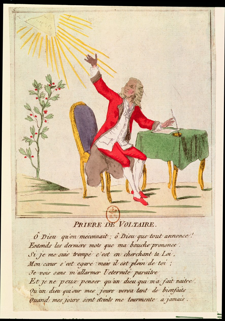 La Preghiera di Voltaire da French School