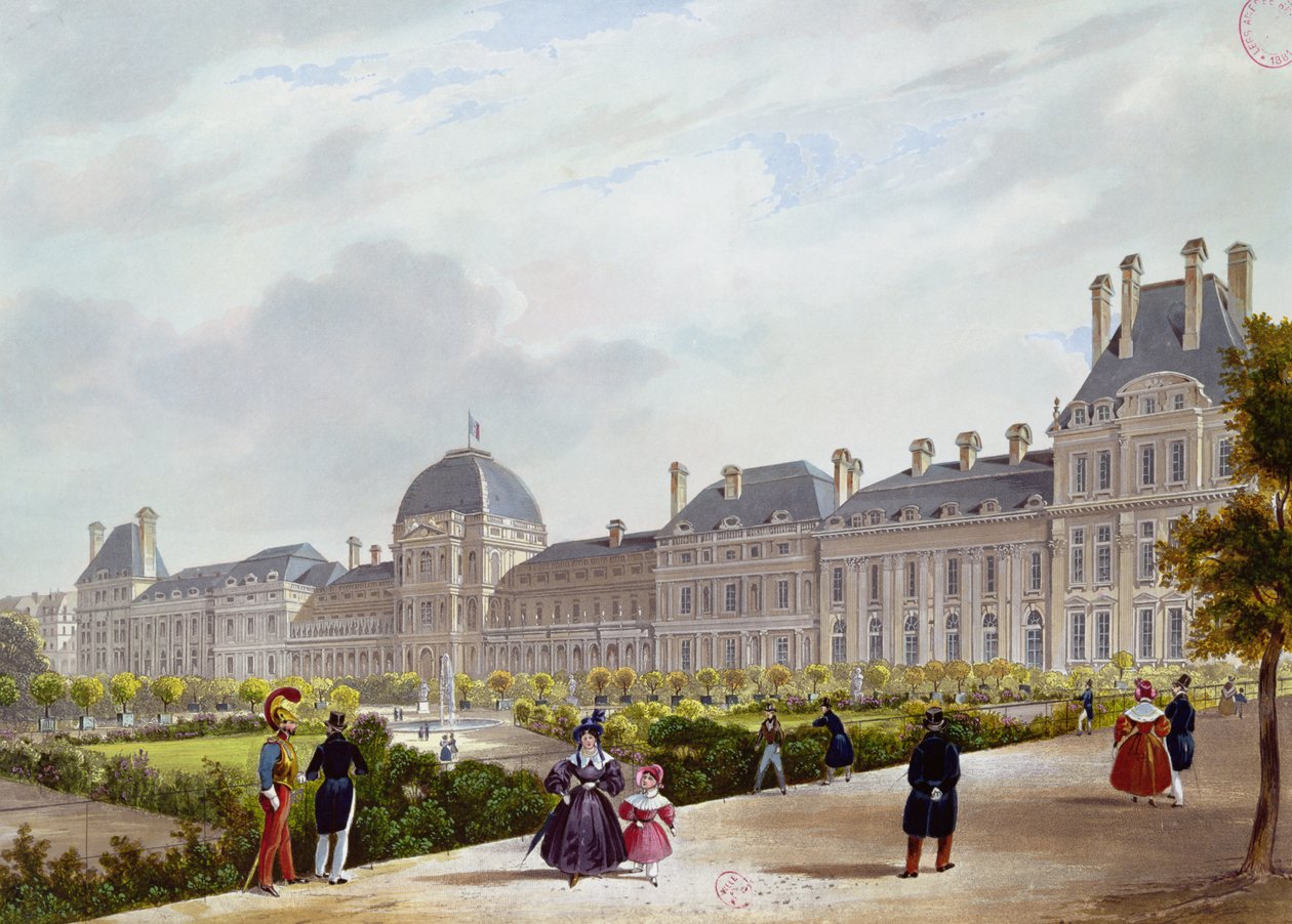 Le Tuileries durante la Restaurazione da French School