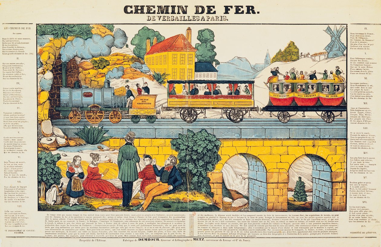 La ferrovia da Versailles a Parigi da French School