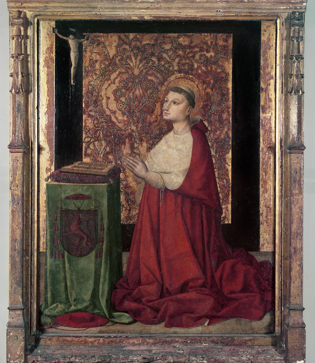 La visione di San Pietro di Lussemburgo, Scuola Provenzale, c.1470 (tempera su tavola) da French School