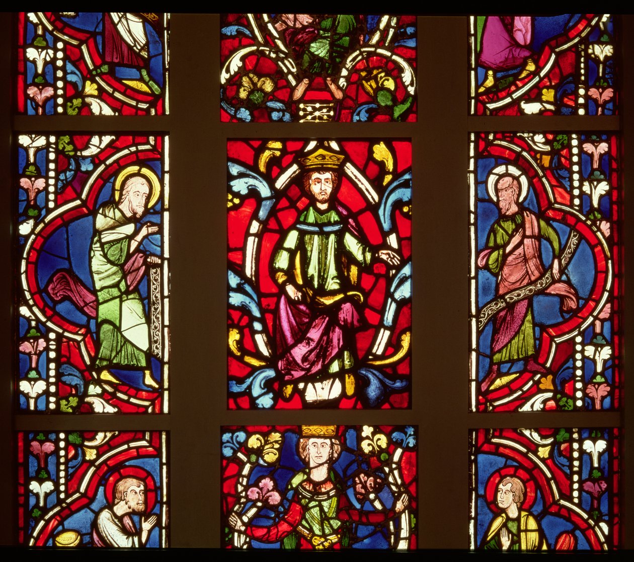 Albero di Jesse, che mostra i profeti e i tre re, francese, c.1250 da French School