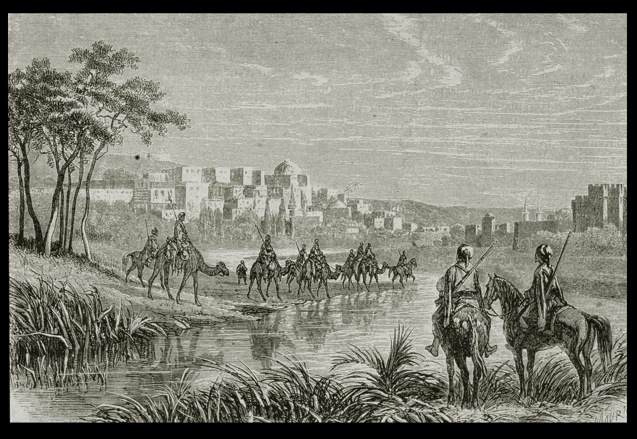 Tripoli negli anni 1860, inciso da Charles Maurand da French School