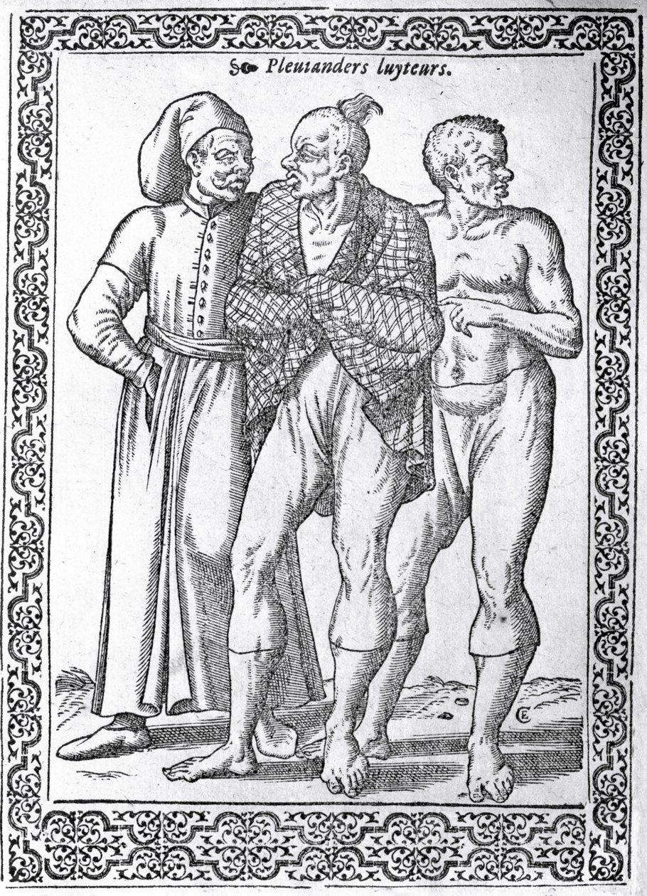 Lottatori turchi, illustrazione da 