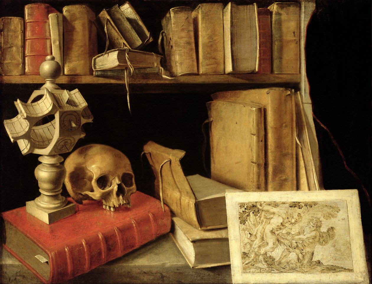 Vanitas con una meridiana, c.1626-40 da French School