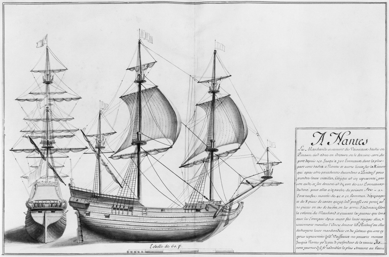 Navi, Nantes, illustrazione da 