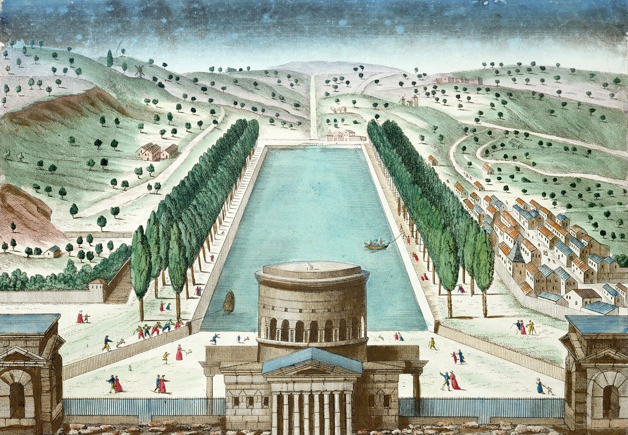 Veduta della Barriere Saint-Martin e del bacino del Canal de l