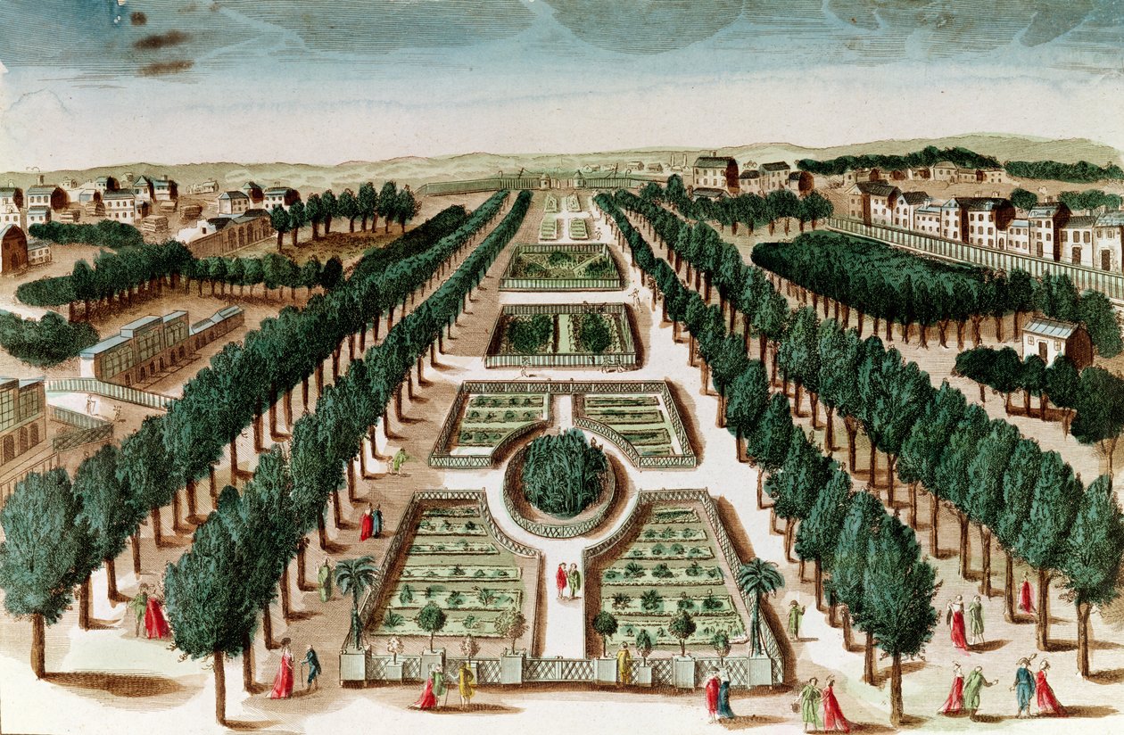 Veduta del Jardin des Plantes dal Cabinet d