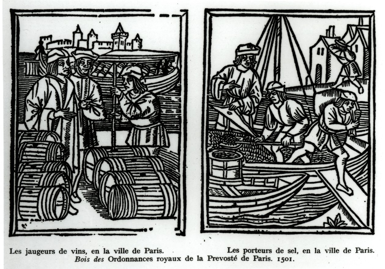 Misuratori di vino e mercanti di sale, 1501 da French School