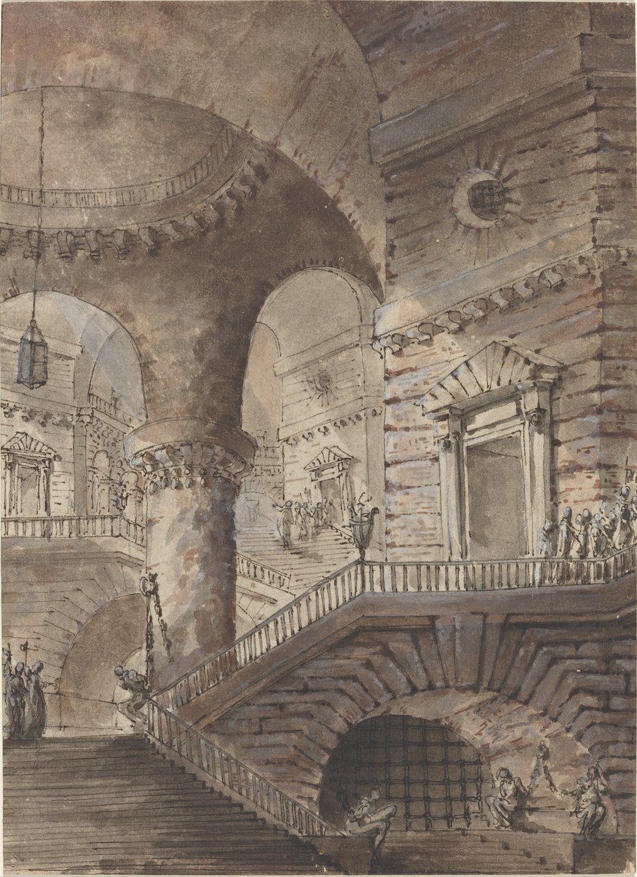 Prigione Romana da French 18th Century Follower of Giovanni Battista Piranesi