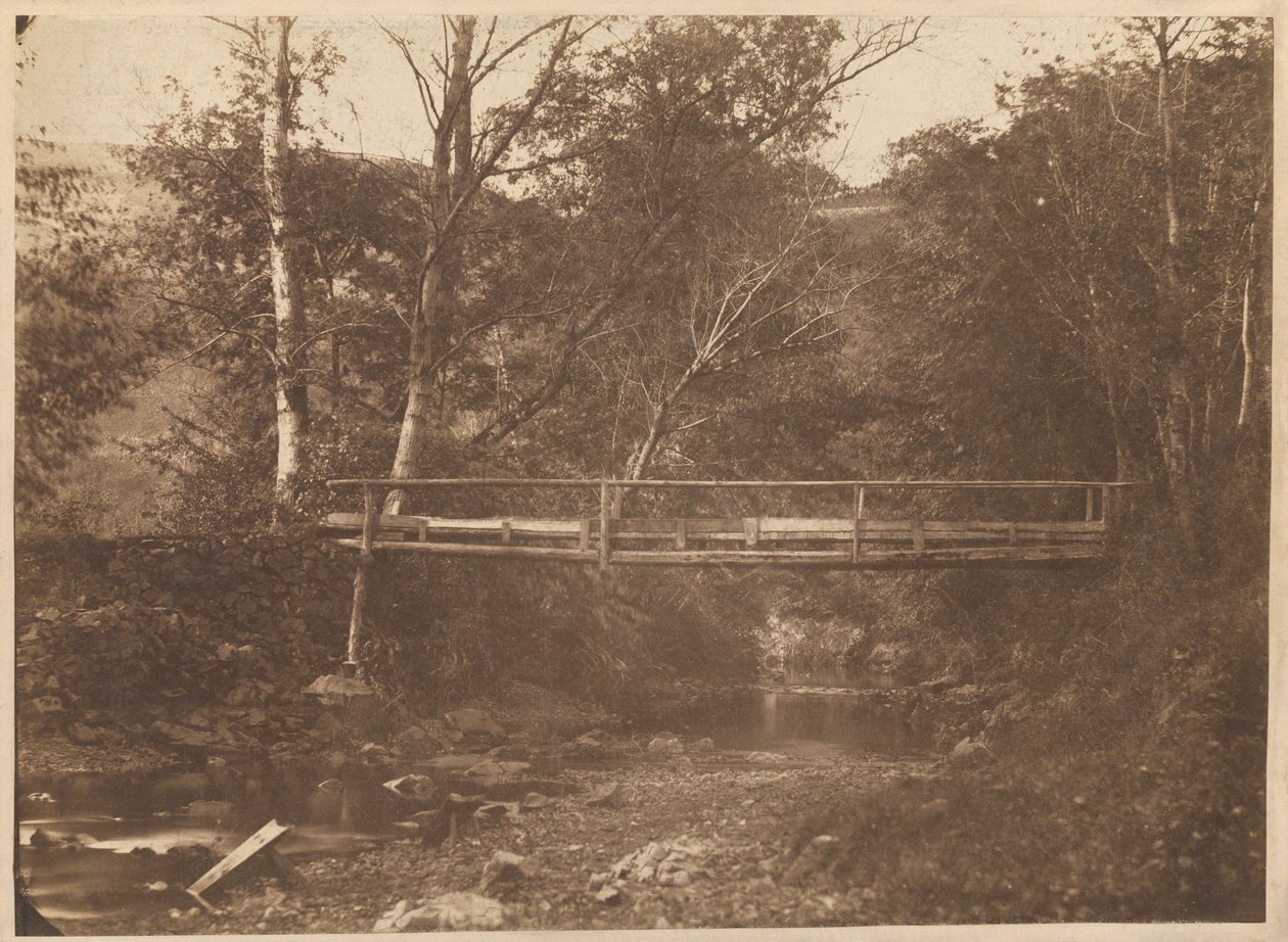 Paesaggio con Alberi e Ponte da French 19th Century