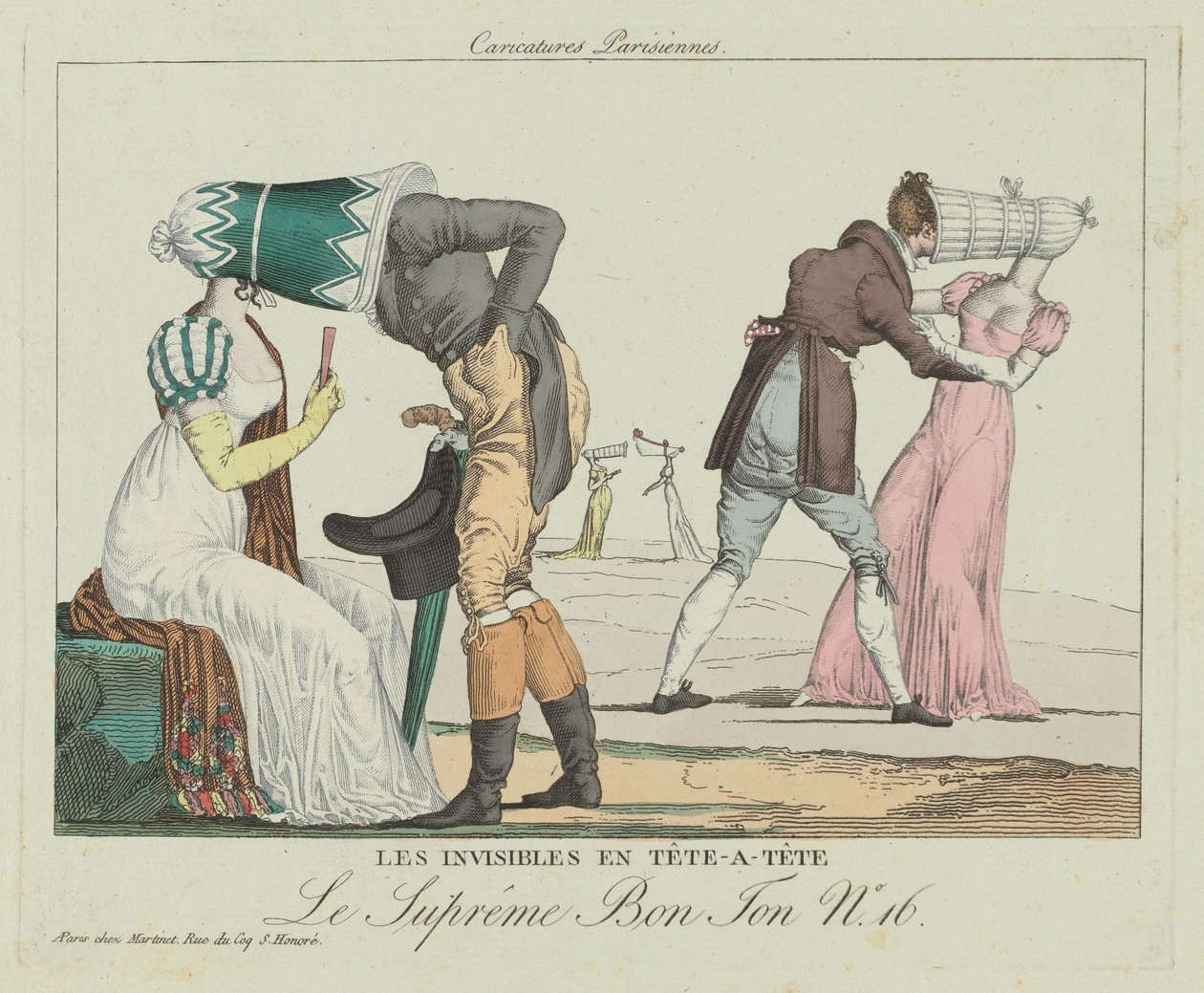 Gli invisibili in tête-à-tête da French 19th Century