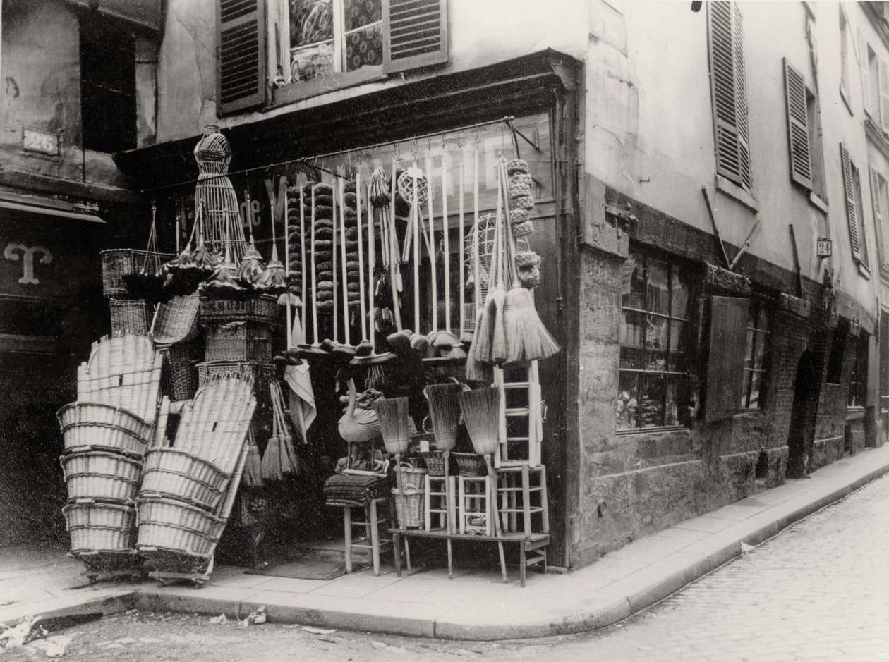 Negozio di cesti, Parigi (foto b/n) da French Photographer