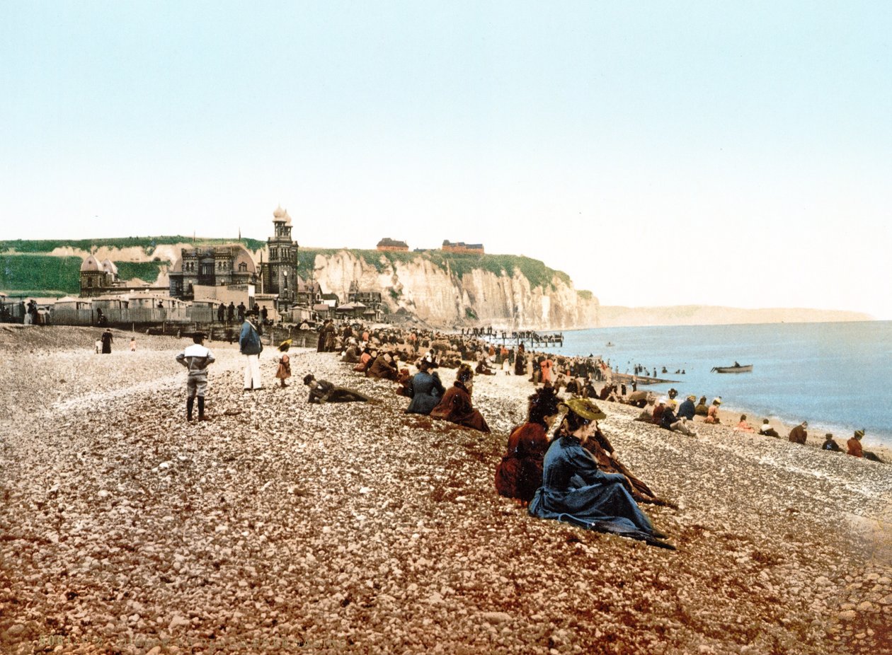 Spiaggia e scogliere bianche a Dieppe da French Photographer