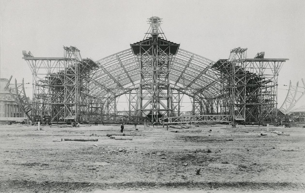 Costruzione della Galerie des Machines per l