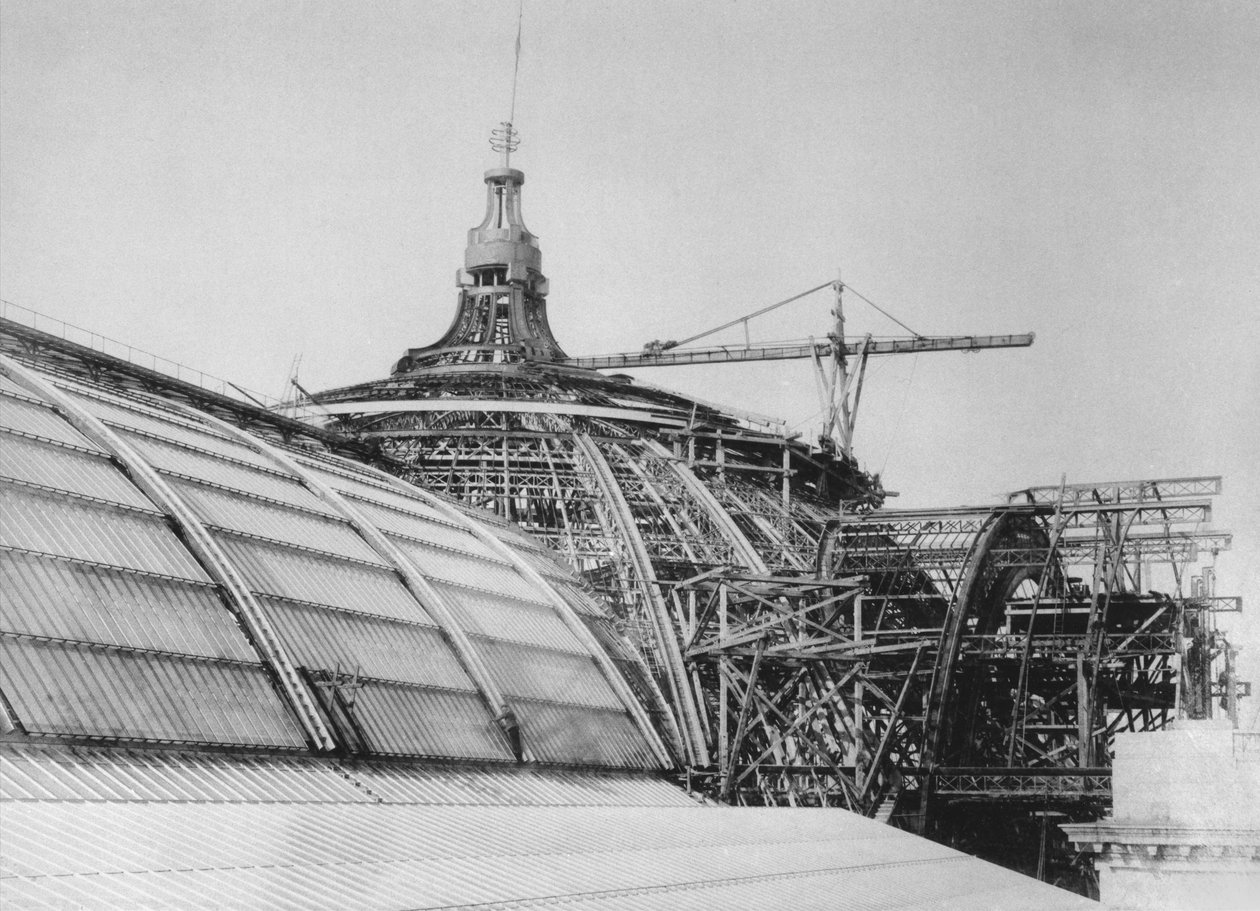 Costruzione della cupola del Grand Palais, per l