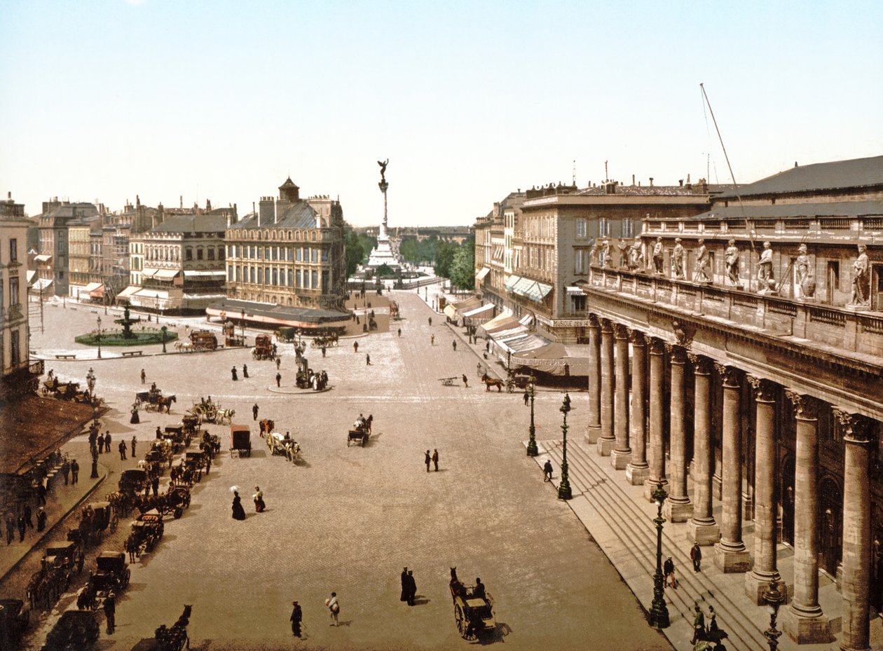 Place de la Comédie, Bordeaux, 1890-1900 da French Photographer