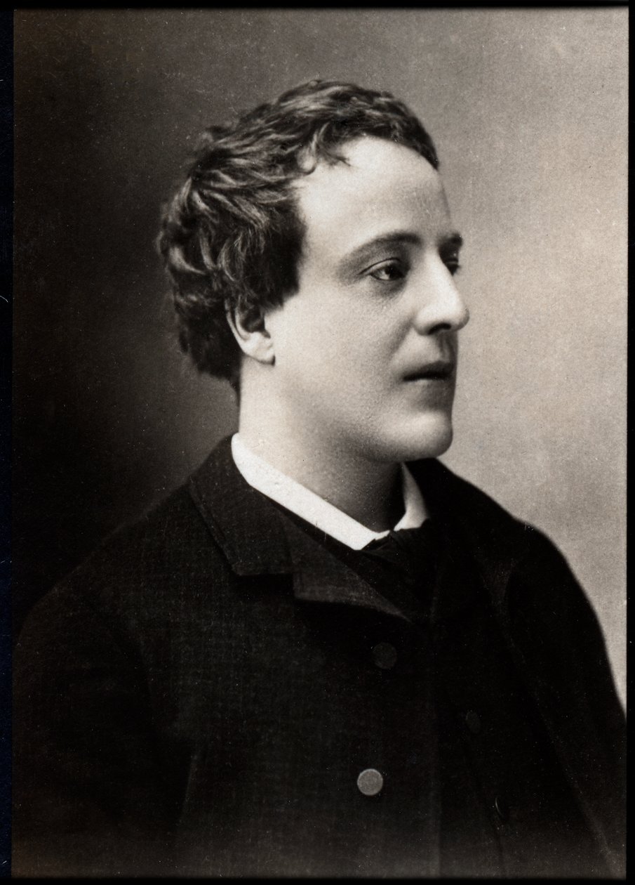 Ritratto di Adolphe Léon Willette (1857-1926), pittore, illustratore, caricaturista e litografo francese da French Photographer