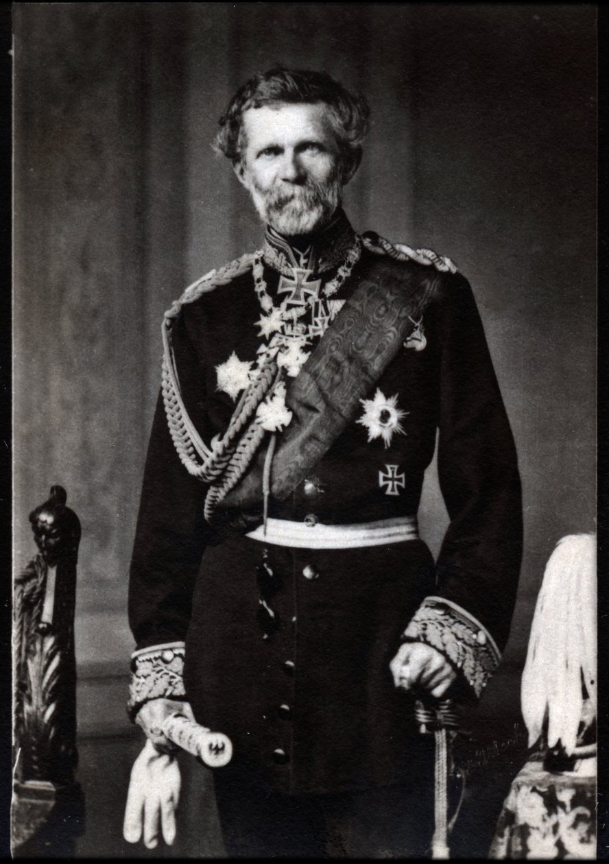 Ritratto di Edwin Freiherr von Manteuffel (1809-1895), feldmaresciallo tedesco da French Photographer
