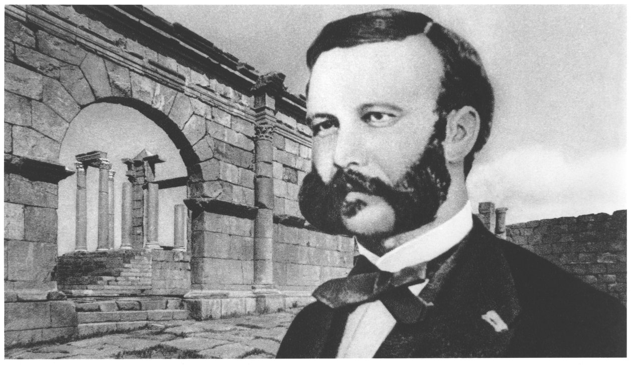 Ritratto di Henri Dunant (1828-1910) da French Photographer