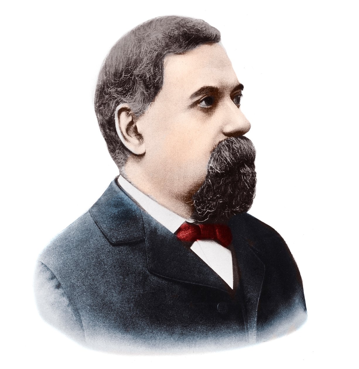 Ritratto di Giovanni Schiaparelli (1835-1910), astronomo italiano da French Photographer