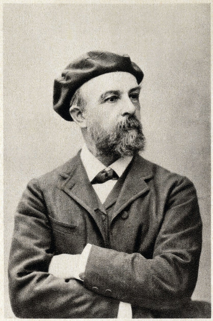Ritratto di Odilon Redon (1840-1916), pittore francese. Fotografia da French Photographer